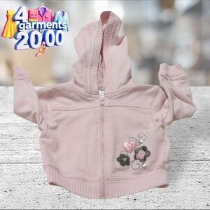 Pink hoodie size 12 months